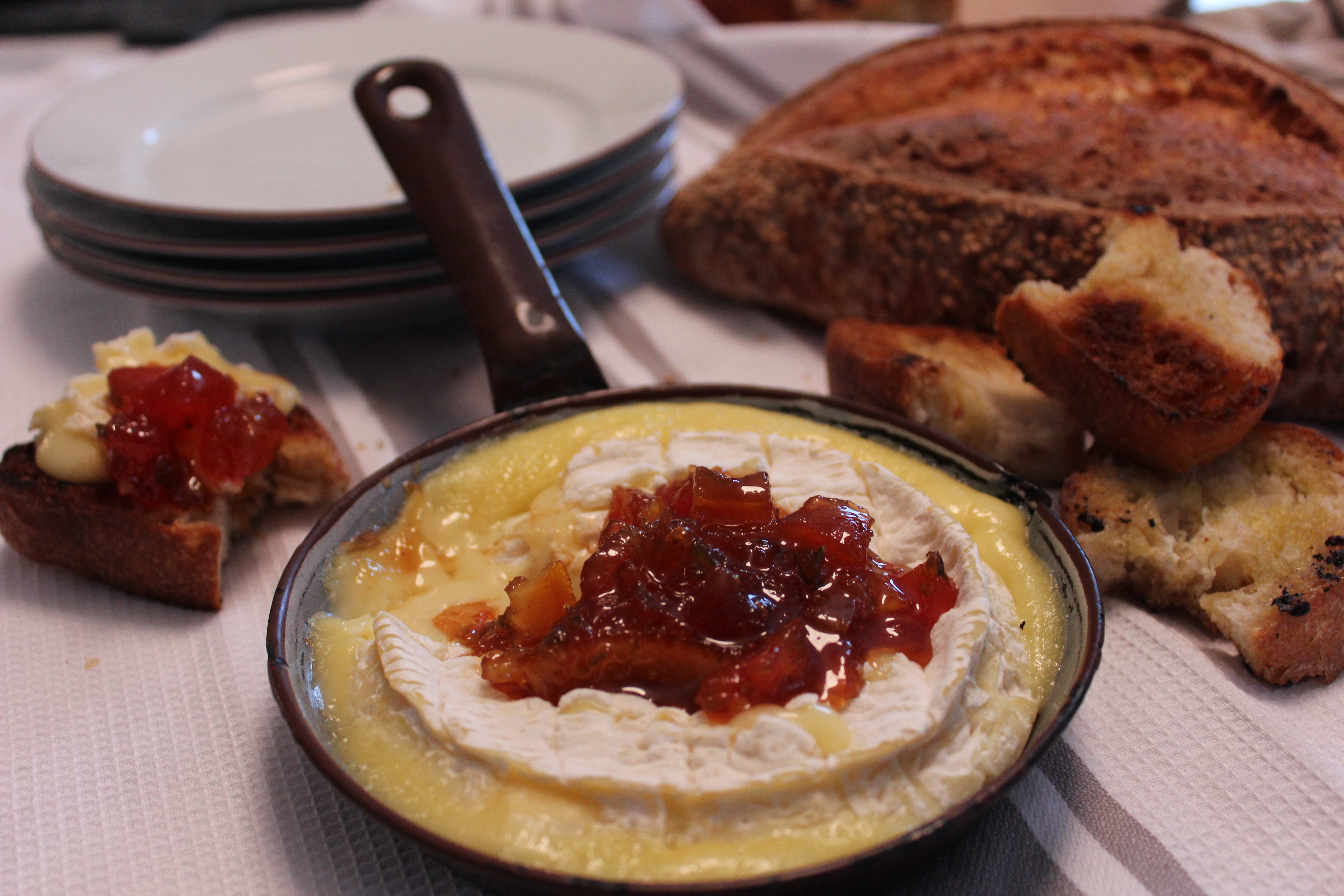 Baked Brie With Tomato Jalapeño Marmalade Eat This All Natural
